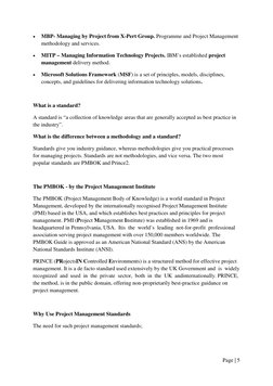 Page | 5

MBP- Managing by Project from X-Pert Group. Programme and Project Management
methodology and services.

MITP – Ma