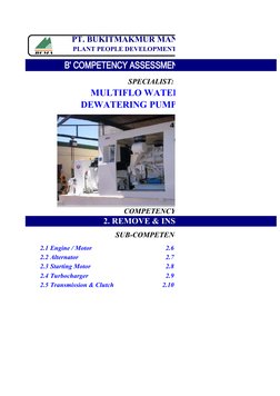 PT. BUKITMAKMUR MANDIRI UTAMA
PLANT PEOPLE DEVELOPMENT DEPARTEMENT
B' COMPETENCY ASSESSMENT SHEET-Ver.0.0
SPECIALIST:
MULTIFL