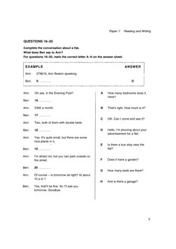 Ket 2 Cambridge KET 2 Book | PDF