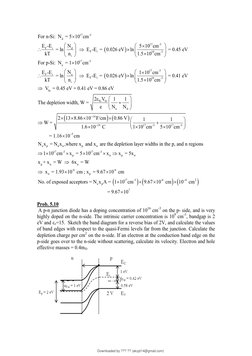 Chapter 5 Solutions for Solid State Devices | PDF | P–N Junction ...