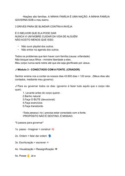⁃Nações são famílias. A MINHA FAMÍLIA É UMA NAÇÃO. A MINHA FAMÍLIA
GOVERNA SOB o meu bairro.
3 DRIVES PARA SE BLINDAR CONTRA