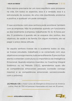 8
| EBOOK - INTELIGÊNCIA EMOCIONAL
| COMPARTILHE
< VOLTA AO ÍNDICE
Esta esposa precisaria ter um novo equilíbrio para prosper