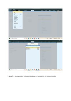 Step 3: On the screen of company alteration, add and modify the required details.
