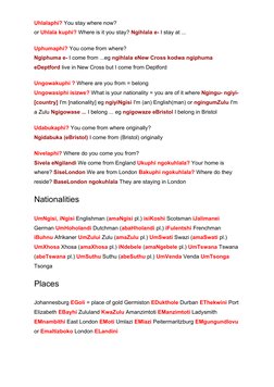 Phawula Learn Basic Zulu Greetings and Phrases | PDF | Verb | Adjective
