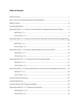 Table of Content 
 
Table of Content ........................................................................................