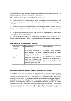corriente, igualmente debe clasificarse la porción correspondiente a vencimientos menores a un 
año  a los instrumentos finan