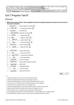 Unit 7 Progress Test B Answers | PDF | Supermarket | Retail