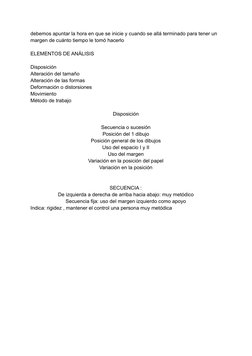 debemos apuntar la hora en que se inicie y cuando se allá terminado para tener un
margen de cuánto tiempo le tomó hacerlo
ELE