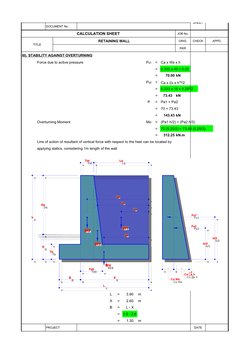 Retaining Wall Design Calculations | PDF | Continuum Mechanics ...