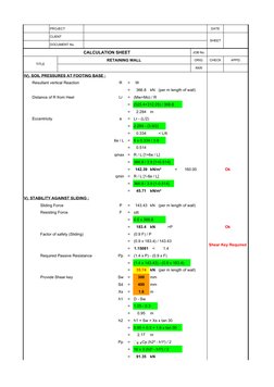 Retaining Wall Design Calculations | PDF | Continuum Mechanics ...