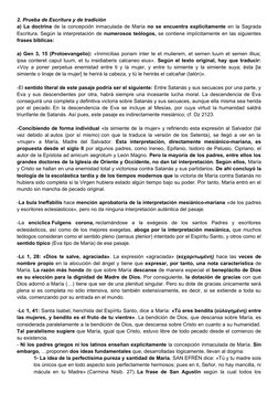 2. Prueba de Escritura y de tradición
a) La doctrina de la concepción inmaculada de María no se encuentra explícitamente en l
