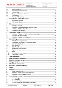 SPECIFICATION 
DRA-0571-ECI-SPC-0809 
Instrumentation 
Installation Specification 
Revision B 
Copyright 
 
DRA-0571-ECI-