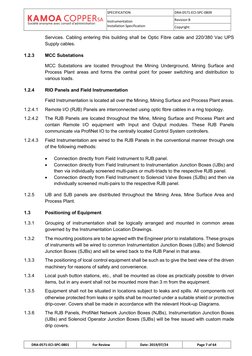 SPECIFICATION 
DRA-0571-ECI-SPC-0809 
Instrumentation 
Installation Specification 
Revision B 
Copyright 
 
DRA-0571-ECI-