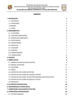 GOVERNO DO ESTADO DO PARÁ 
SECRETARIA DE ESTADO DE SEGURANÇA PÚBLICA E DEFESA SOCIAL 
 
POLÍCIA MILITAR DO PARÁ 
 
BATALHÃO D