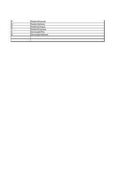 P
Pedido/Paciente
S
Pedido/Setores
E
Pedido/Estoque
T
Pedido/Empresa
C
Devolução/Pac
D
Devolução/Setores
