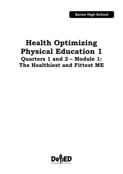 Health Optimizing Physical Education 1: Quarters 1 and 2 - Module 1 ...