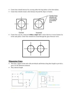 Types of Lines in Technical Drawing | PDF | Drawing | Dimension