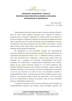 ______________________________________________________________________ 
Centro de Gestalt-terapia Sandra Salomão 
Rua Elvir