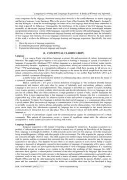 Language Learning and Language Acquisition: A Study of Formal and Informal .. 
DOI: 10.9790/0837-2507122733