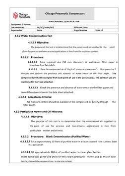 Compressed Air System Qualification Protocol | PDF | Verification And ...