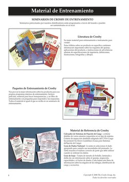 Copyright © 2006 The Crosby Group, Inc.
 Todos los derechos reservados
SEMINARIOS DE CROSBY DE ENTRENAMIENTO
Seminarios patro