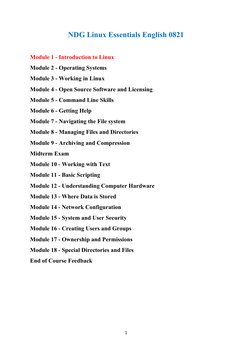 NDG Linux Essentials Overview | PDF | Linux Distribution | Linux
