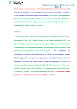 Comprensión y producción de textos 
  2021-2 
Por lo expuesto, presentaremo