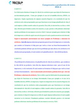 Comprensión y producción de textos 
  2021-2 
CASO N°3 
Los fabricantes dis