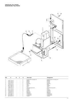 11
SAÍDA DE AR - FULL-FEATER
SALIDA DE AIRE - FULL-FEATER
 1
       - - -       ...
...
...
1...
Secador de ar (veja pág. 16)