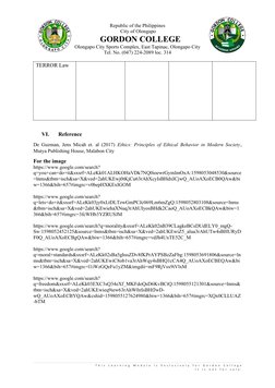 Republic of the Philippines
City of Olongapo
GORDON COLLEGE
Olongapo City Sports Complex, East Tapinac, Olongapo City
Tel
