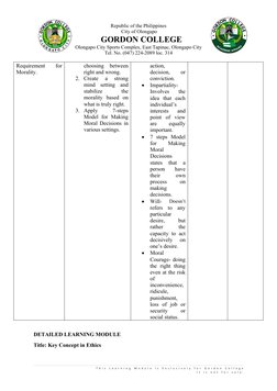 Republic of the Philippines
City of Olongapo
GORDON COLLEGE
Olongapo City Sports Complex, East Tapinac, Olongapo City
Tel