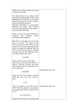Basketball Lesson Plan for Grade 8 | PDF | Ball Games | Team Sports