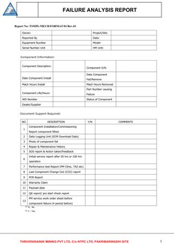 Failure Analysis Report Template | PDF | Systems Engineering | Computing
