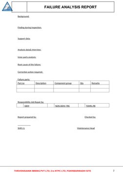 Failure Analysis Report Template | PDF | Systems Engineering | Computing