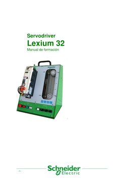 - 1 - 
 
 
Servodriver 
Lexium 32 
Manual de formación 
 
 
