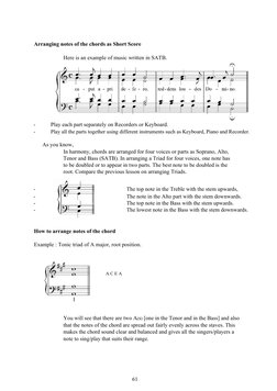 Arranging notes of the chords as Short Score
Here is an example of music written in SATB.
-
Play each part separately on Reco