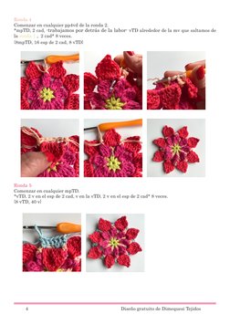 Ronda 4
Comenzar en cualquier pp4vd de la ronda 2.
*mpTD, 2 cad, -trabajamos por detrás de la labor- vTD alrededor de la mv q