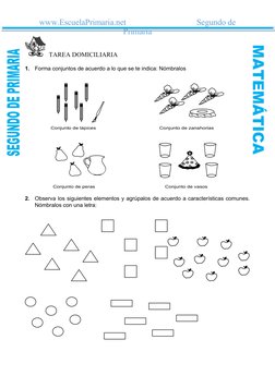 Ejercicios de Conjuntos para Segundo Grado | PDF