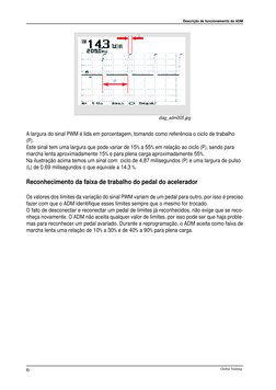 Descrição de funcionamento do ADM
Global Training.
6
Reconhecimento da faixa de trabalho do pedal do acelerador
Os valores do