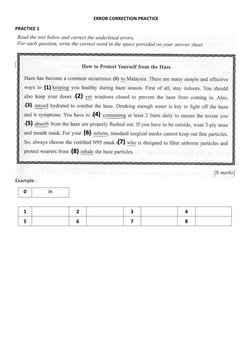 Error Correction Practice Exercises | PDF