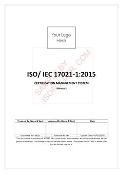 ISO/IEC 17021-1 Certification Manual | PDF | Audit | Business