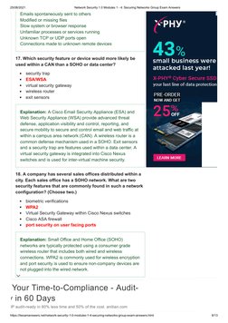 Network Security 1.0 Modules 1 - 4 - Securing Networks Group Exam ...