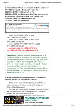 Network Security 1.0 Modules 8 - 10 - ACLs and Firewalls Group Exam ...