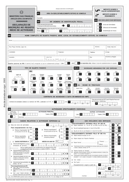 Modelo 02.pdf Declaração de Início de Atividade | PDF | Imposto sobre Valor Agregado ...