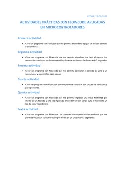 Actividades Prácticas con Flowcode | PDF