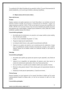 la recopilación de los datos de producción nos permitirá verificar el correcto funcionamiento de
nuestra instalación y, en e