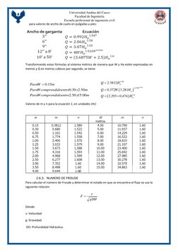 Universidad Andina del Cusco 
Facultad de Ingeniería 
Escuela profesional de ingeniería civil 
  
para valores de ancho de cu