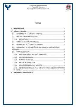 Universidad Andina del Cusco 
Facultad de Ingeniería 
Escuela profesional de ingeniería civil 
  
 
 
 
 
ÍNDICE 
 
1. 
INTRO