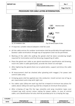 Cable Laying and Termination Procedure | PDF | General Contractor ...