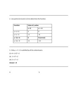 ___________________________________________________________________________
2.  Use points (0, 6) and (-3, 0) to determine th